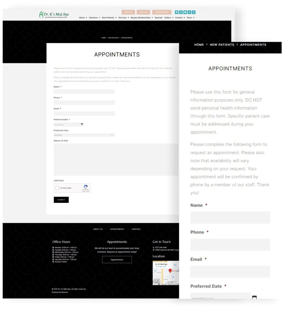 Dr. K's Med Spa | Website Development & SEO 3 Dr. K's Med Spa - New Patients